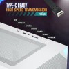 VETROO AL800 White Full Tower PC Case with WHITE 3x