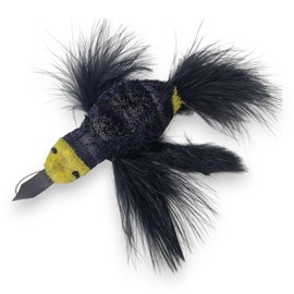 Daisy Duckling Bird Cat Toy by Tiga Toys realistic feather chase toy play unique, soft for Cat kitten,Realistic handmade training aid teaser