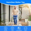 supregear Rubber Feet 25 mm for Folding Walkers, Pack of
