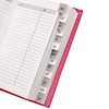 Evelay Index Address Book Leather Look Cover Executive Padded Small