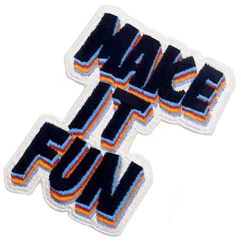 Fun Embroidered Iron-On / Sew-on Patch