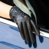 FIORETTO Womens Genuine Leather Driving Gloves Touchscreen Unlined Sheepskin Ladies