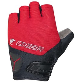 Chiba Gel Air Cycling Gloves Short Red/Black 2023: Size: L (9)