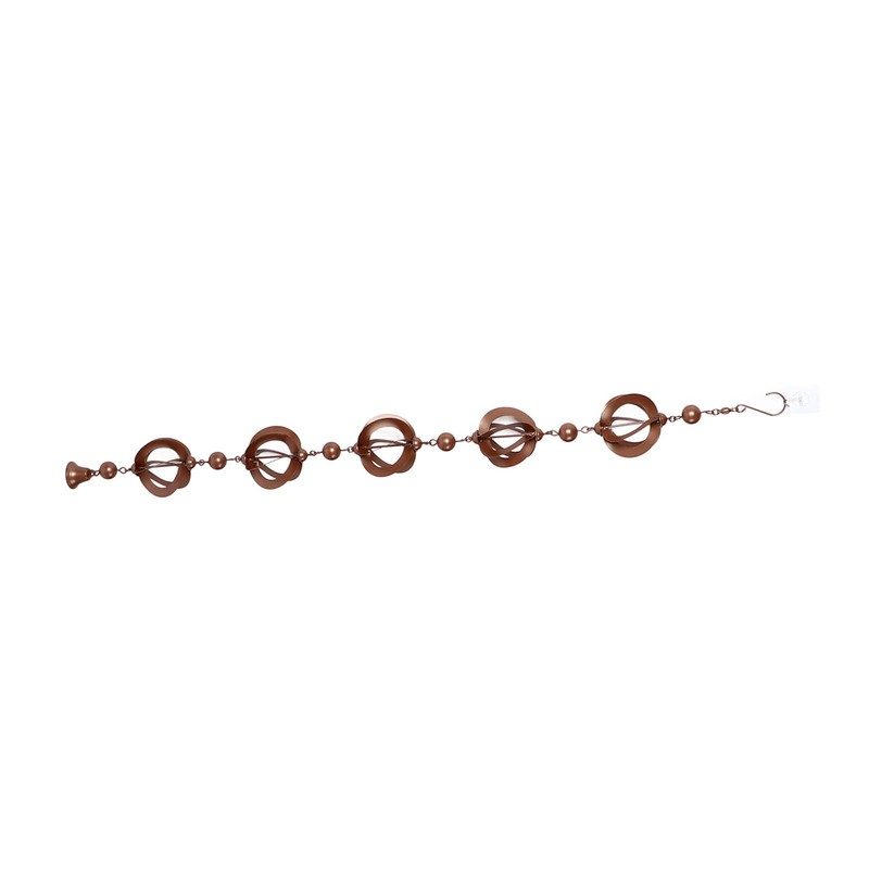 Hztyyier Hanging Metal Decorative Rain Chain for Garden Courtyard