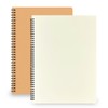 TAOBWN 2 Pack A4 Blank Notebook 120 Pages/60 Sheets Wirebound