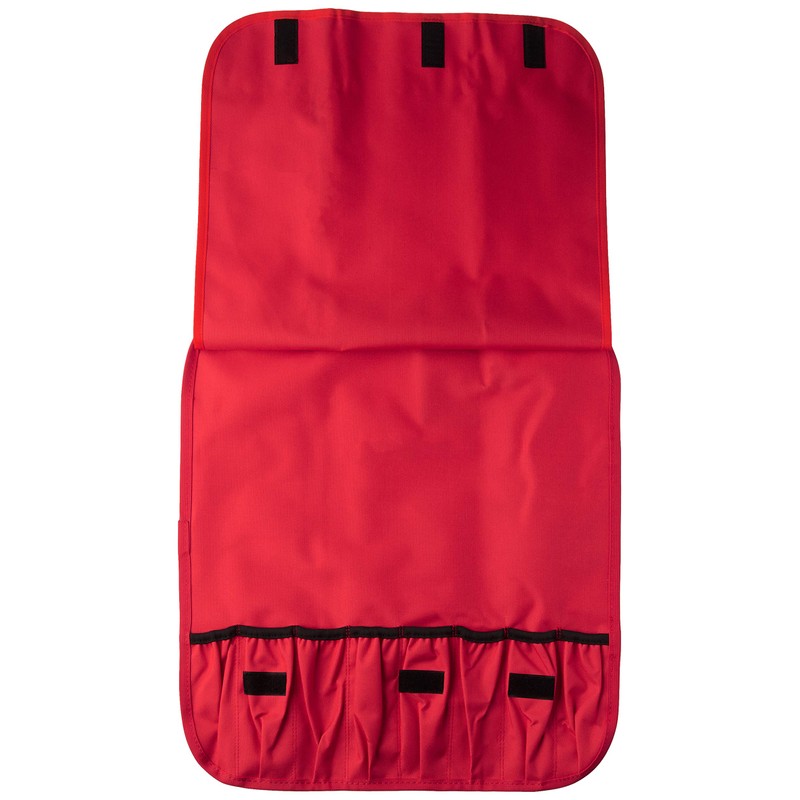 Mercer Culinary 7-Pocket Knife Roll Storage Bag, Red