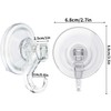 COM4SPORT Suction Hooks, 4 Packs Powerful Push and Lock Vacuum