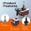 Joinfworld Momentary Toggle Switch 12V DC 3 Way 30 Amp