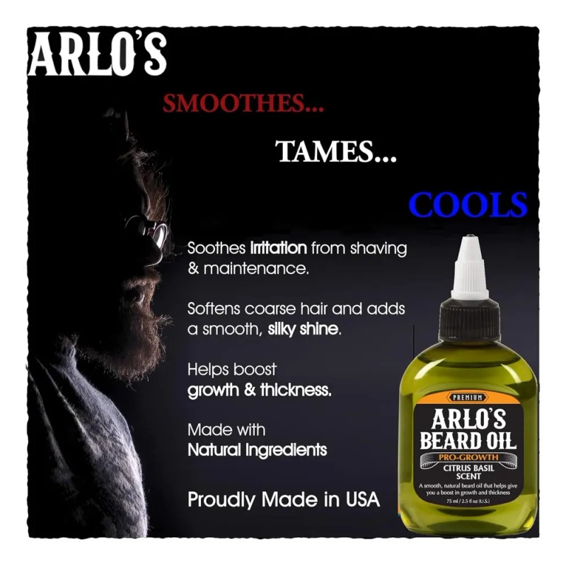 Aceite Para Barba Pro Growth Albahaca Cítrica 2.5 Oz
