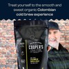 Colombian Dark Roast, Single Origin, Gourmet Organic Cold Brew Coffee