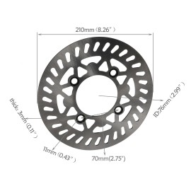 Unbranded 210mm 8.3" Front Brake Disc Rotor for Dirt Pit Bike Apollo SSR 110cc 125cc 140cc