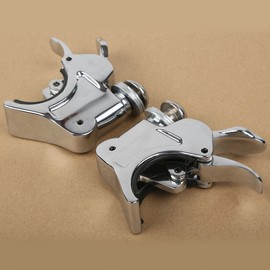 XMT-Moto 39mm Chrome Quick Release Windshield Clamp fits for Harley '88-22 XL and '91-'05 Dyna Models Equipped with Quick-Release Style Detachable windshields