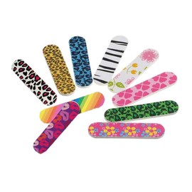 10PCS Mini Nail Files Cute Colorful Double Sided Emery Boards Professional Cosmetic Pedicure Manicure Tools Trimming Polishing Buffering Nail Files for Women Girls