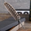 ANCLLO Vintage Feather Quill Pen Nature Feather Dip Pen for