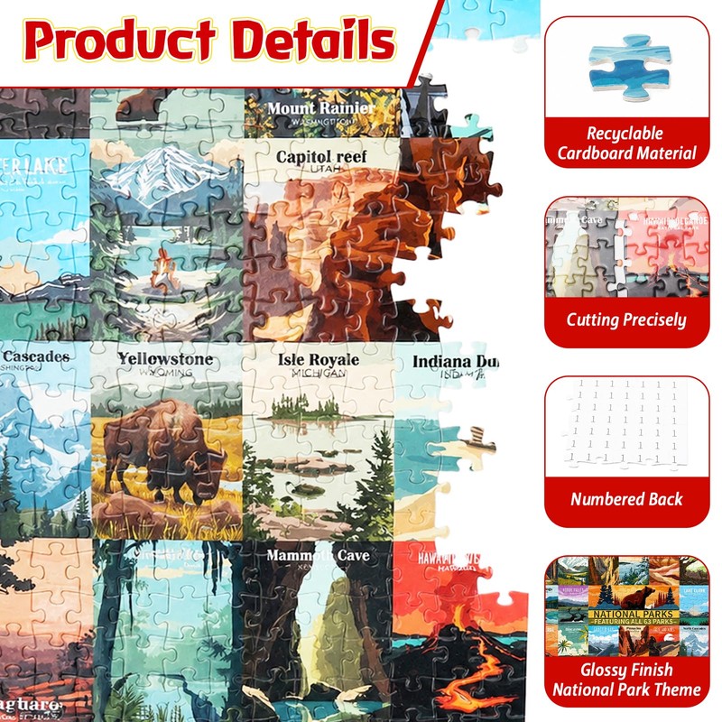 National Parks Puzzle Advent Calendar 2026 – 24 Days Countdown