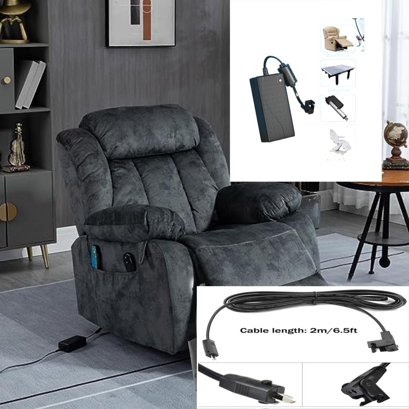 Universal Power Cord for Recliner, 29V 2A Recliner Power AC/DC