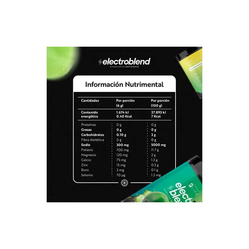 Bebida Hidratante En Polvo 360gr. Electroblend. B Life Sabor Limonada