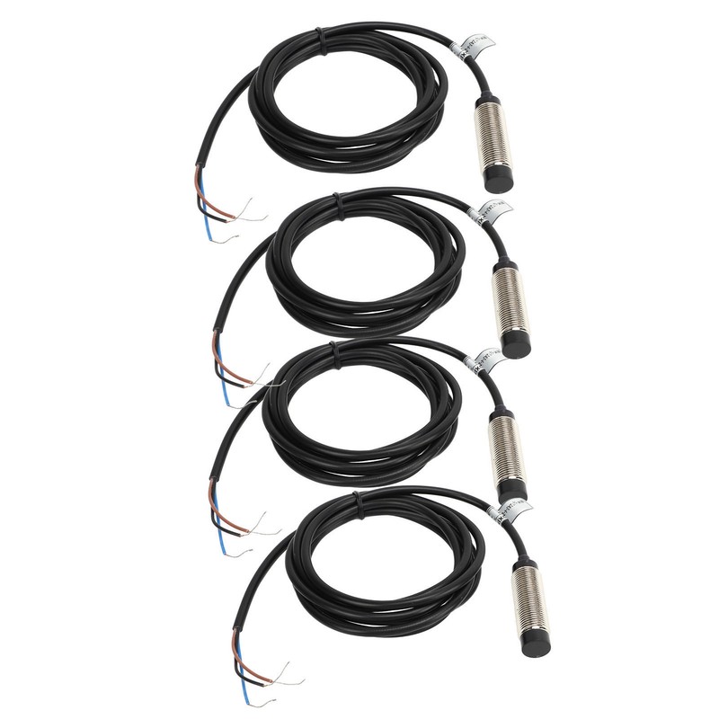 4 Sets Proximity Sensor 3 Wire NPN NC Contact Inductive