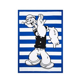 Excelsa Popeye 100% Cotton Tea Towel 70 x 50 cm with Buttonhole