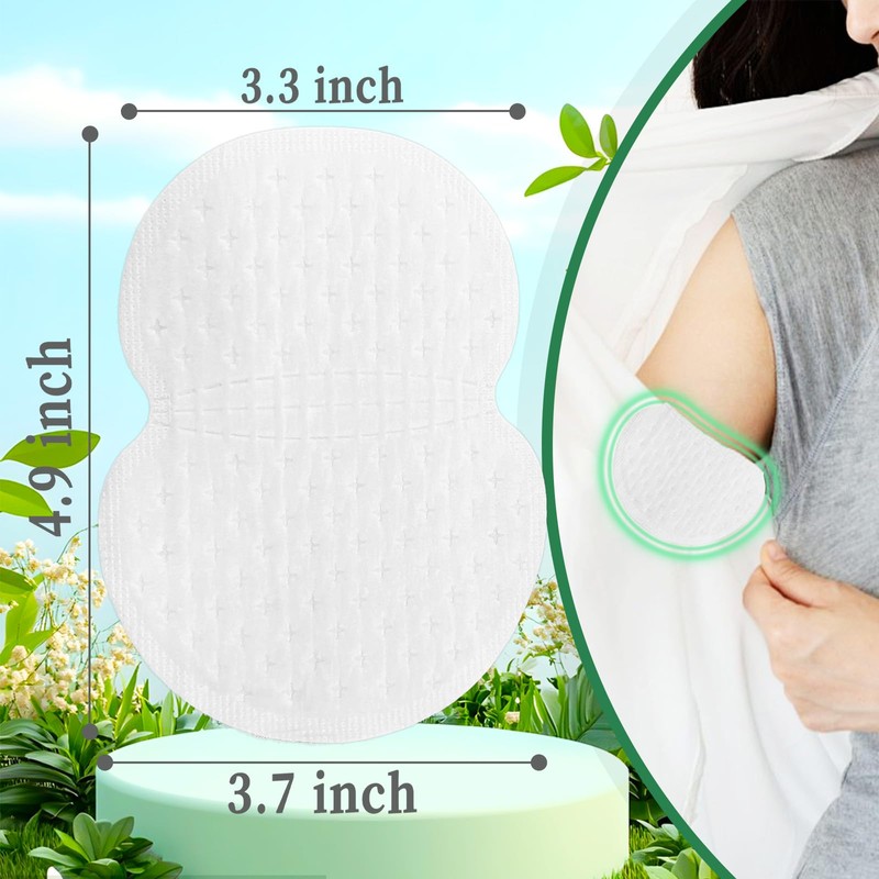 Underarm Armpit Sweat Pads for Sweating Women Men,100 pcs Disposable