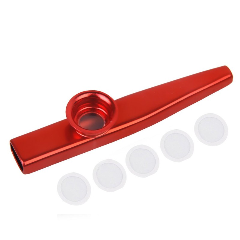 【ノーブランド品】ナカノ サブマリンカズー 音楽玩具 音楽愛好 KAZOO メタルカズー (レッド)