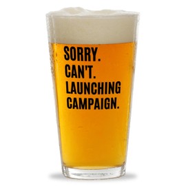 Director Sarcasm Pint Glass 16oz -Launching - Funny Marketing Director Gifts Brand Strategist Innovator Connector Specialist