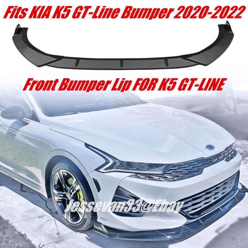 JES Motorsport Front Bumper Lip Splitter Chin Spoiler Gloss Black