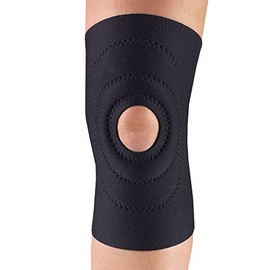 OTC Knee Support, Encircling Stabilizer Pad, Neoprene, Black, Small