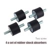 Rubber Shock Absorber Damper, 4Pcs M10 Rubber Anti Vibration Mounts