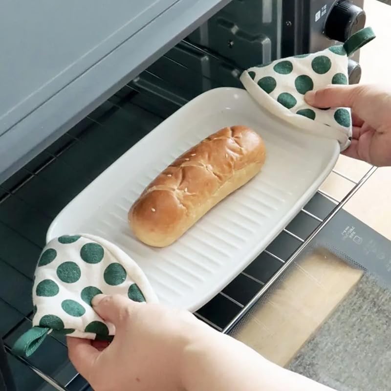 LAKYMIE Pack of 4 Pot Holders Oven Gloves Heat Resistant