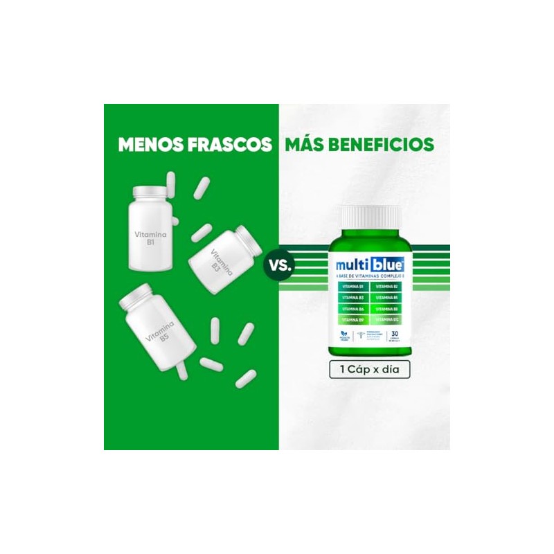 Complejo B Formula Avanzada 30 Capsulas Vitamina B12, B1, B2,