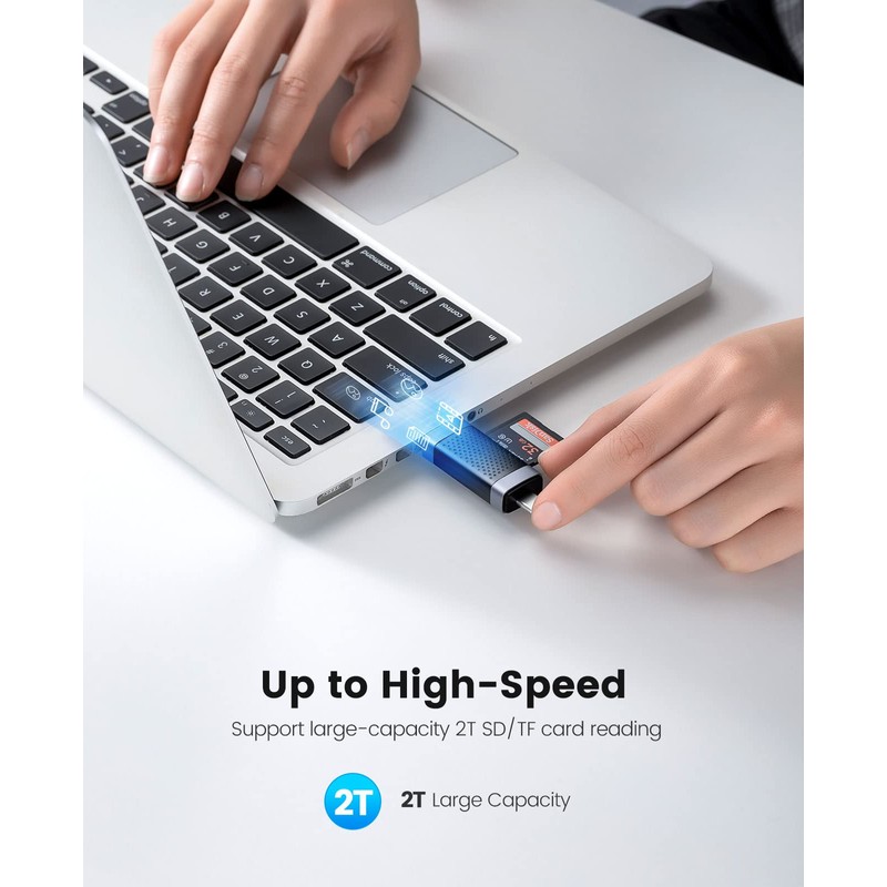 SD Card Reader, ORICO USB 2.0 Card Adapter Portable 2