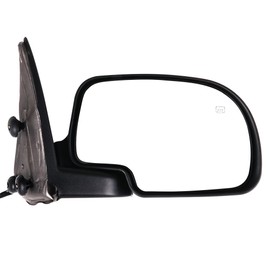 cciyu Right Side View Mirror Chrome Power Adjustment Power Heated Fits for 2000-2002 For Chevy Tahoe Suburban 1500 2500 For GMC Yukon 1999-2002 For Chevy Silverado 1500 2500 3500 For GMC Sierra
