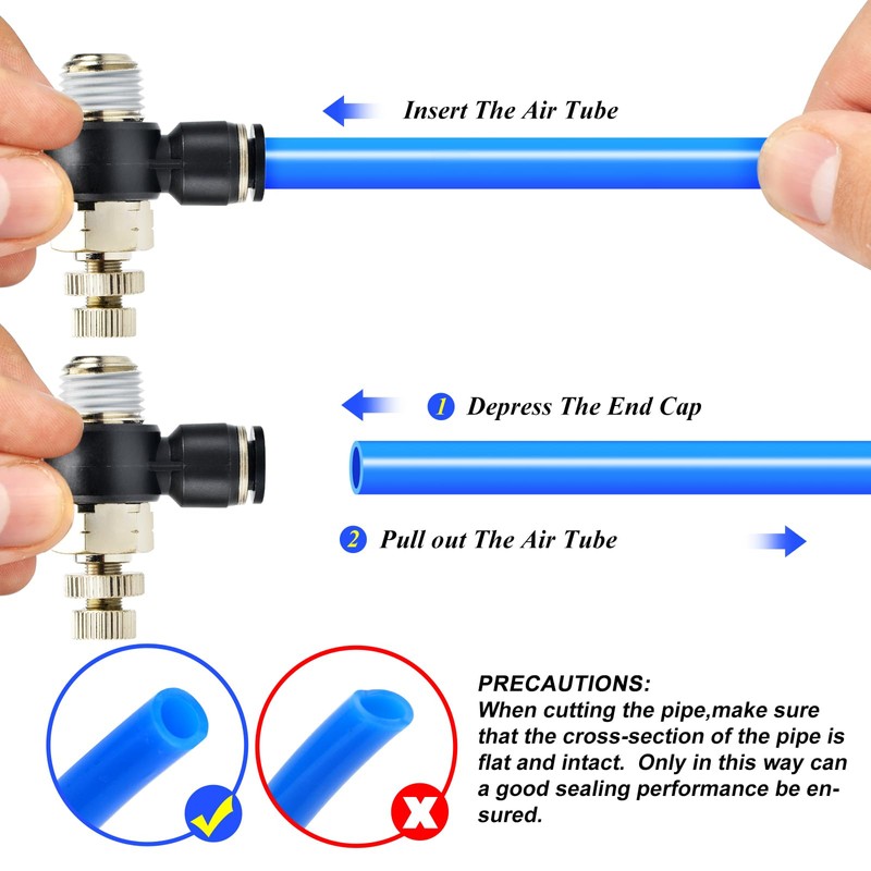 TAILONZ PNEUMATIC Pack of 5 SL8-01 Air Line Connection for
