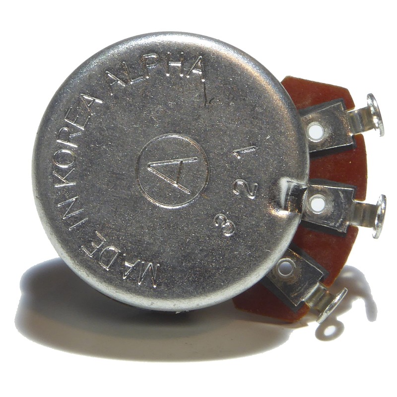 B500K linear guitar potentiometer 24mm diameter 15mm shaft tone volume