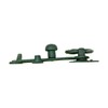 Renovators Supply Manufacturing Door Lock Latch 7 in. Black Wrought