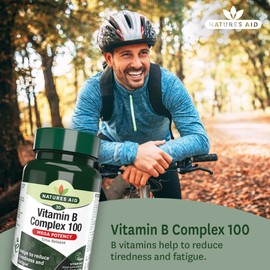 Natures Aid Vitamin B Complex Tablets 100mg Pack of 30