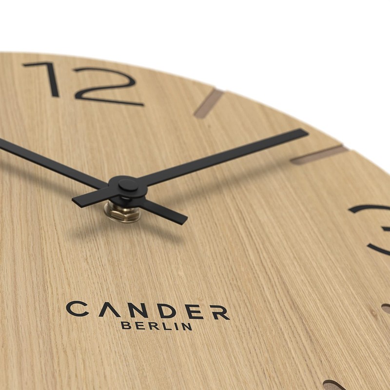 Cander Berlin MNU 2730 I Wall Clock Wood Silent 30