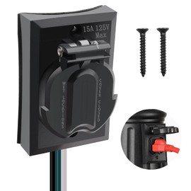 maierke AC 125V 15A Outdoor Lamp Post Grounded Convenience Outlet,Waterproof Electrical Outlet for Outdoor Lamp Poles Replacement M1-053