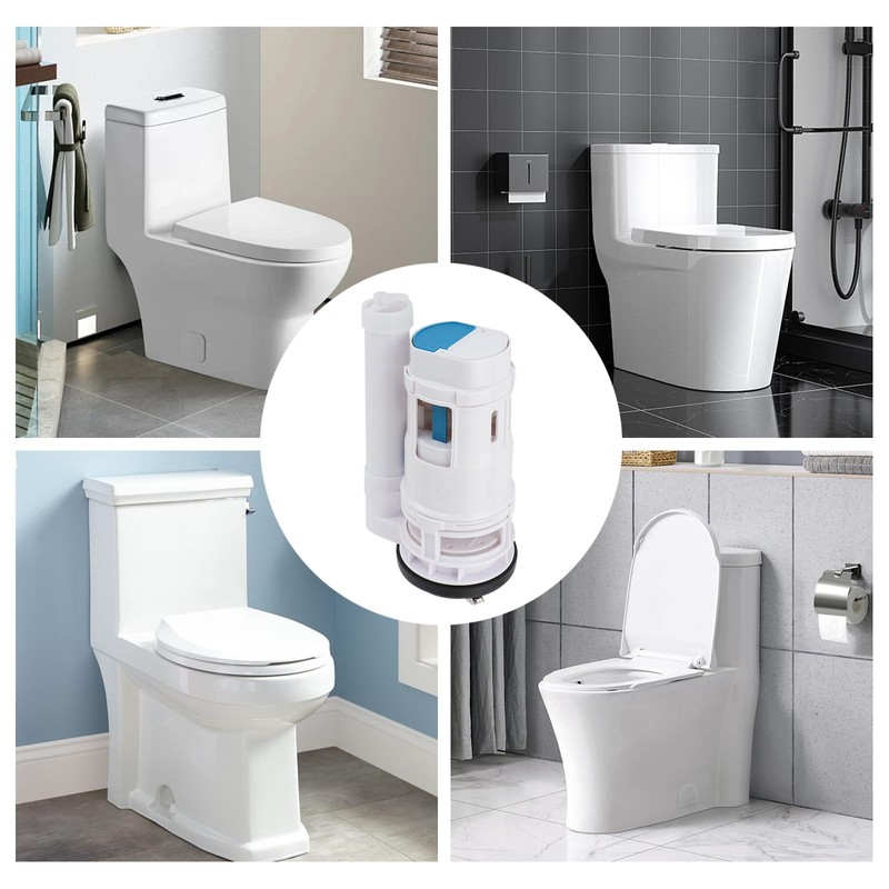 T Tulead Toilet Push Flush Valve Dual 185mm/7.28" Push Button