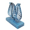 OwlGift Freestanding Modern Napkin Holder with Leaf Design, Tabletop Tissue
