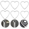 DECHOUS 9Pcs Metal Rings for Macrame, Heart Shape Dream Catcher