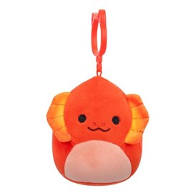 Squishmallows 3.5"" Clip-On Maxie The Lizard, Small, Orange
