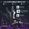 Furmax Gaming Chair, Computer Chair with Footrest and Massage Lumbar