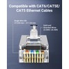 VCE 25-Pack Cat6 Shielded RJ45 Pass Through Connectors with RJ45