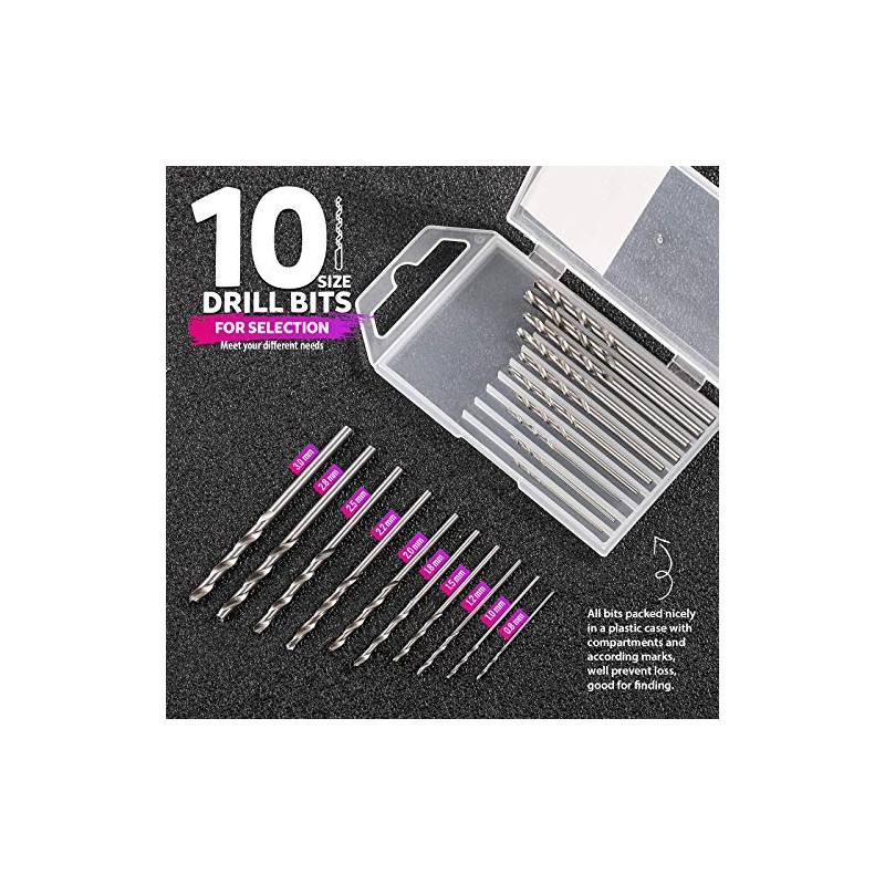 LEOBRO Hand Drill, 222 PCS Pin Vise Hand Drill with