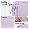 Teskyer Cable Organiser Bag, Portable Double Layer Travel Tech Pouch,