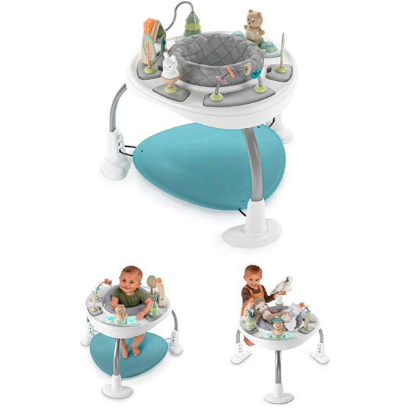Ingenuity Spring & Sprout 2-in-1 Baby Activity Center Jumper and