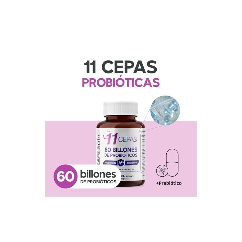 MegaBiotic Probióticos 60 Billones y 11 Cepas| 100 cápsulas|570mg p/porción