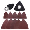 EMSea 102Pcs Oscillating Multi-Tool Finger Triangle Sanding Pads Accessories Kit